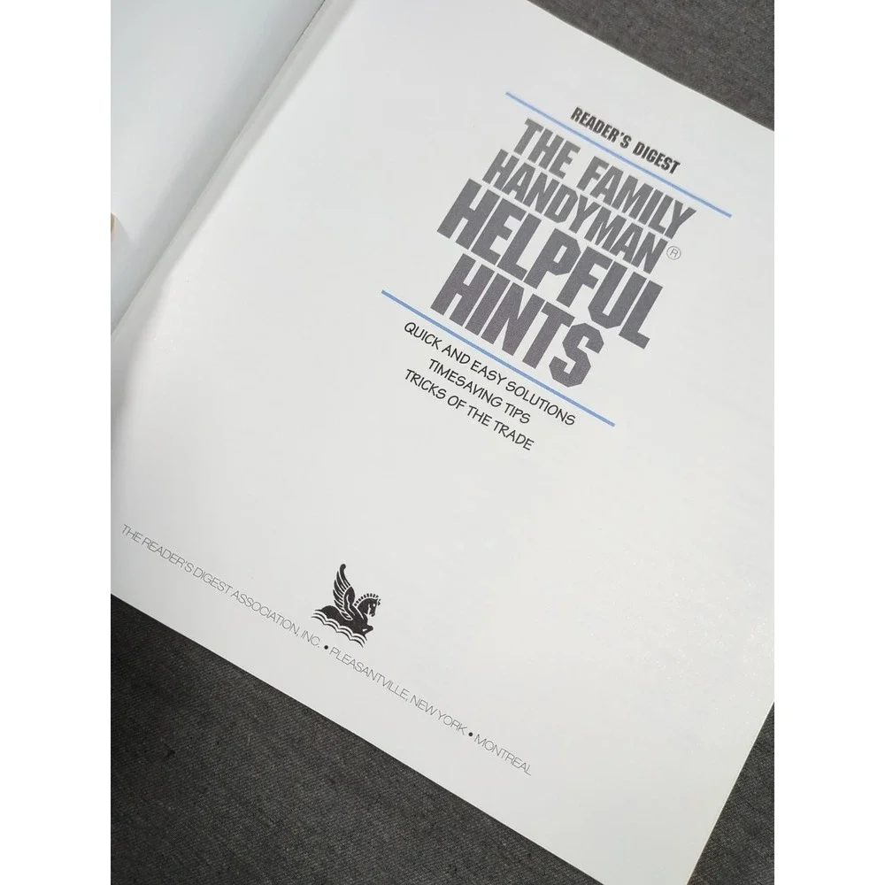 1995 Readers Digest The Family‎ Handyman Helpful Hints Vintage Hardcover